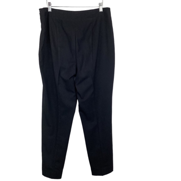 Talbots Hollywood Black Pants Size 12 Side‎ Slit Dress Trousers Career - Picture 5 of 10